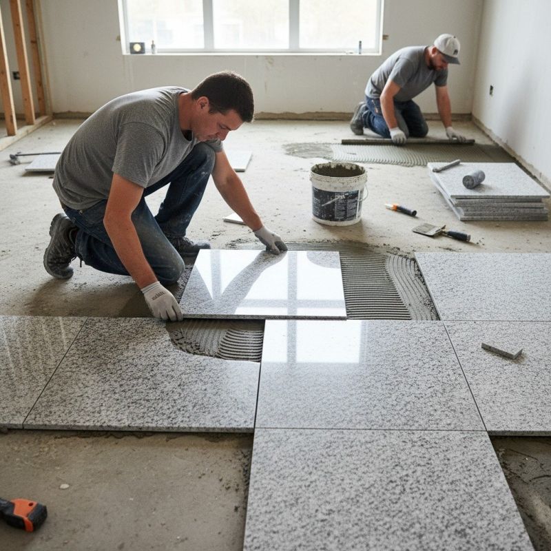 Stone Floor Installation